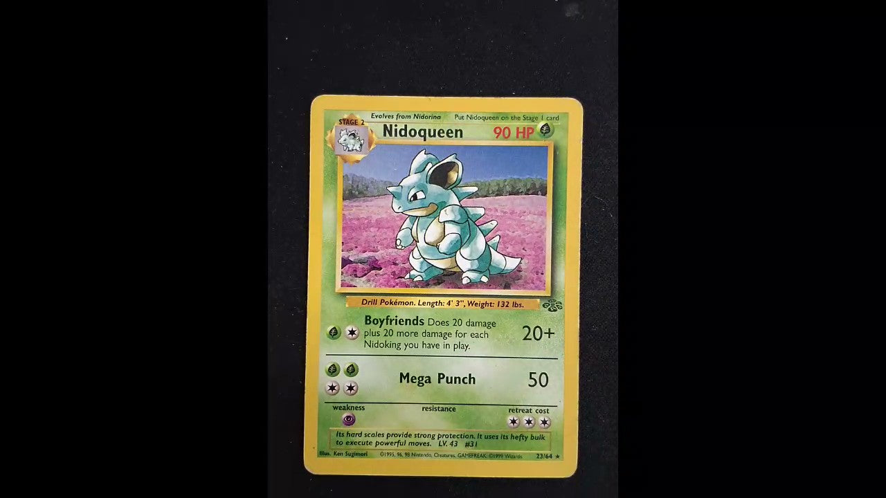 Nidoqueen (23) #23/64 Jungle Rare,First Edition