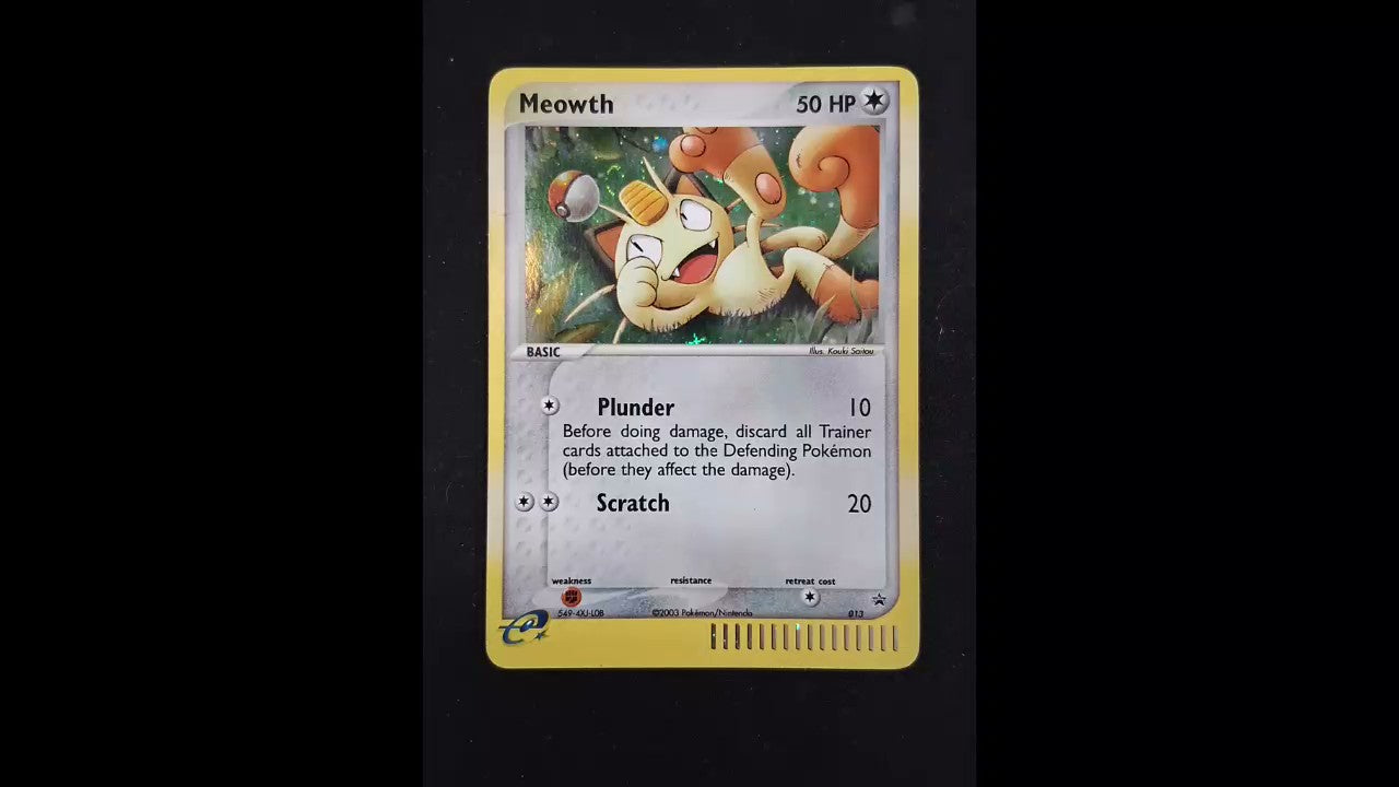 Meowth #013 Nintendo Promos Promo,Holo