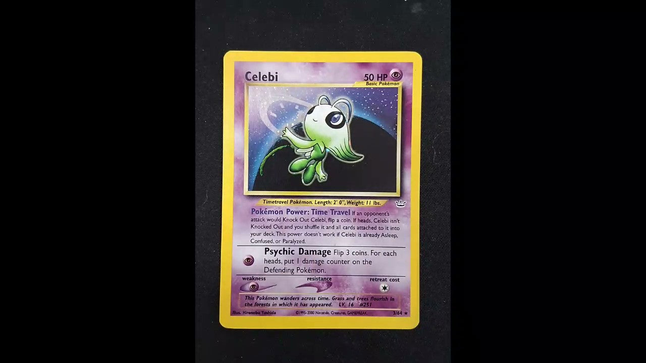 Celebi (3) #03/64 Neo Revelation Holo Rare,Holo