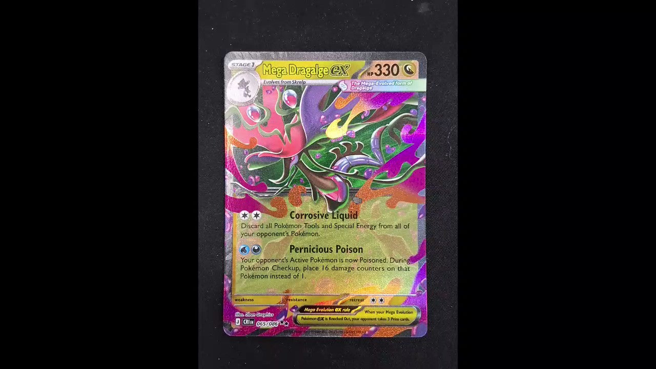 Mega Dragalge ex #065/086 ME04: Chaos Rising Holo