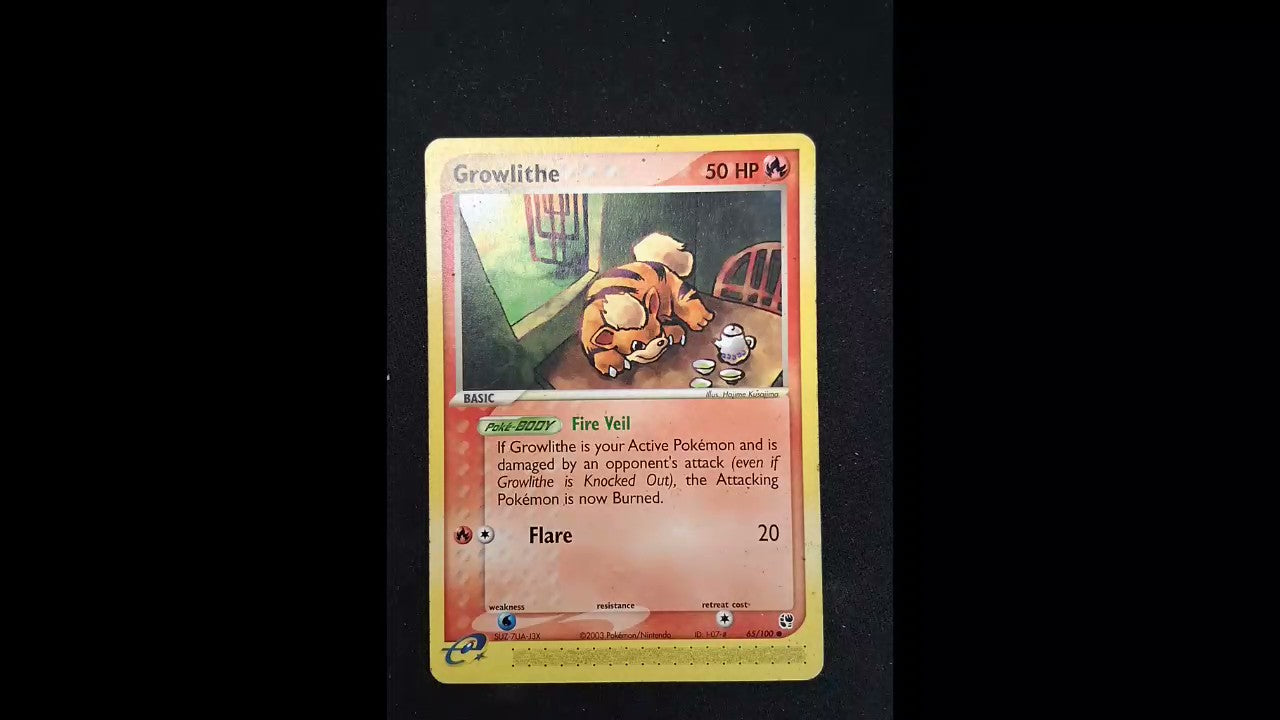 Growlithe #65/100 Sandstorm Common