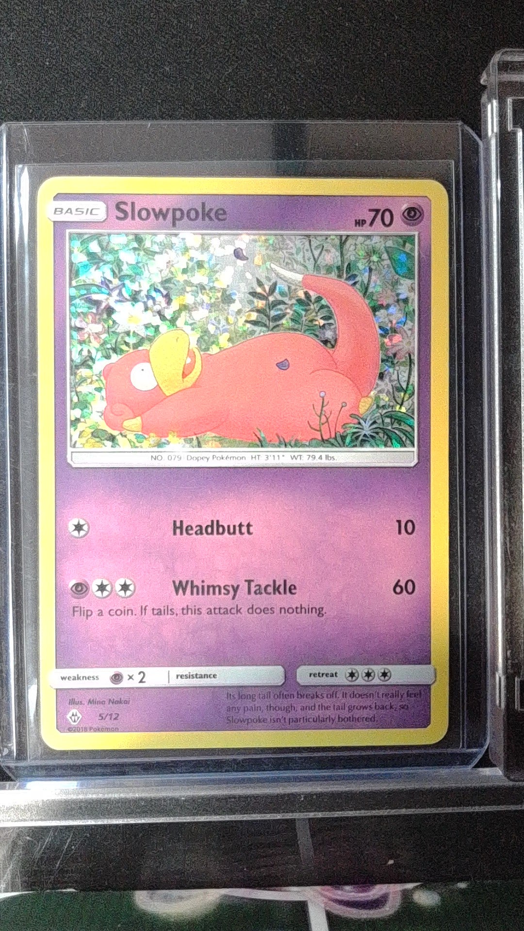 Slowpoke #005/012 McDonald's Promos 2018 Promo,Holo