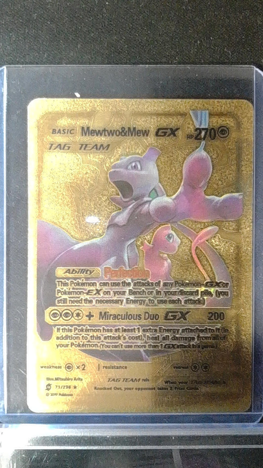 Mewtwo & Mew GX #71/236 Gold Promo