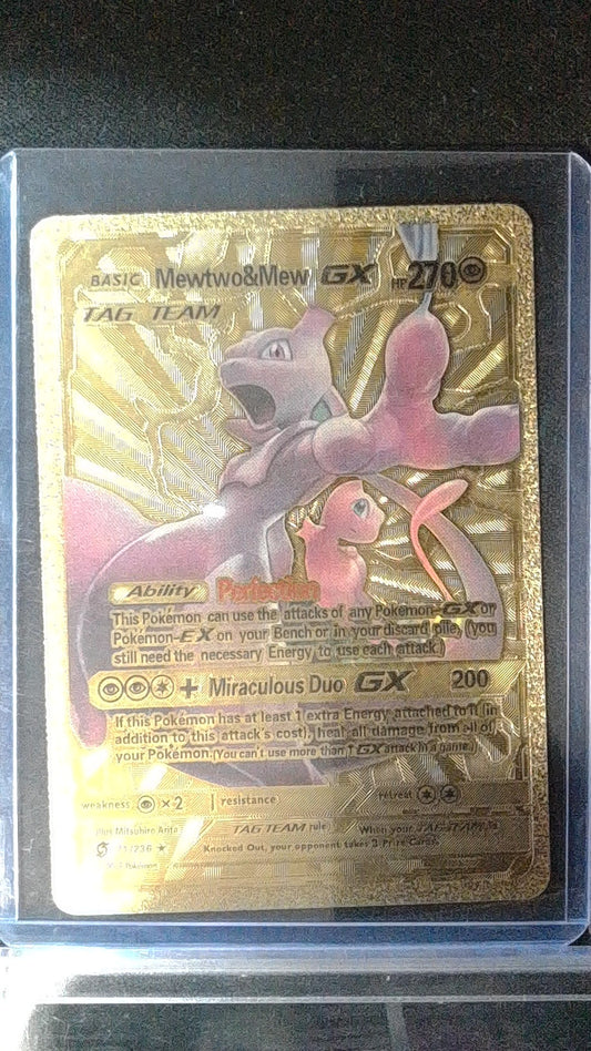 Mewtwo & Mew GX #71/236 Gold Promo
