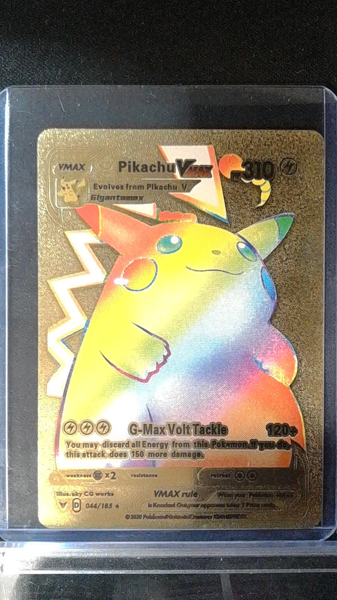 Pikachu VMAX #044/185 Gold Promo