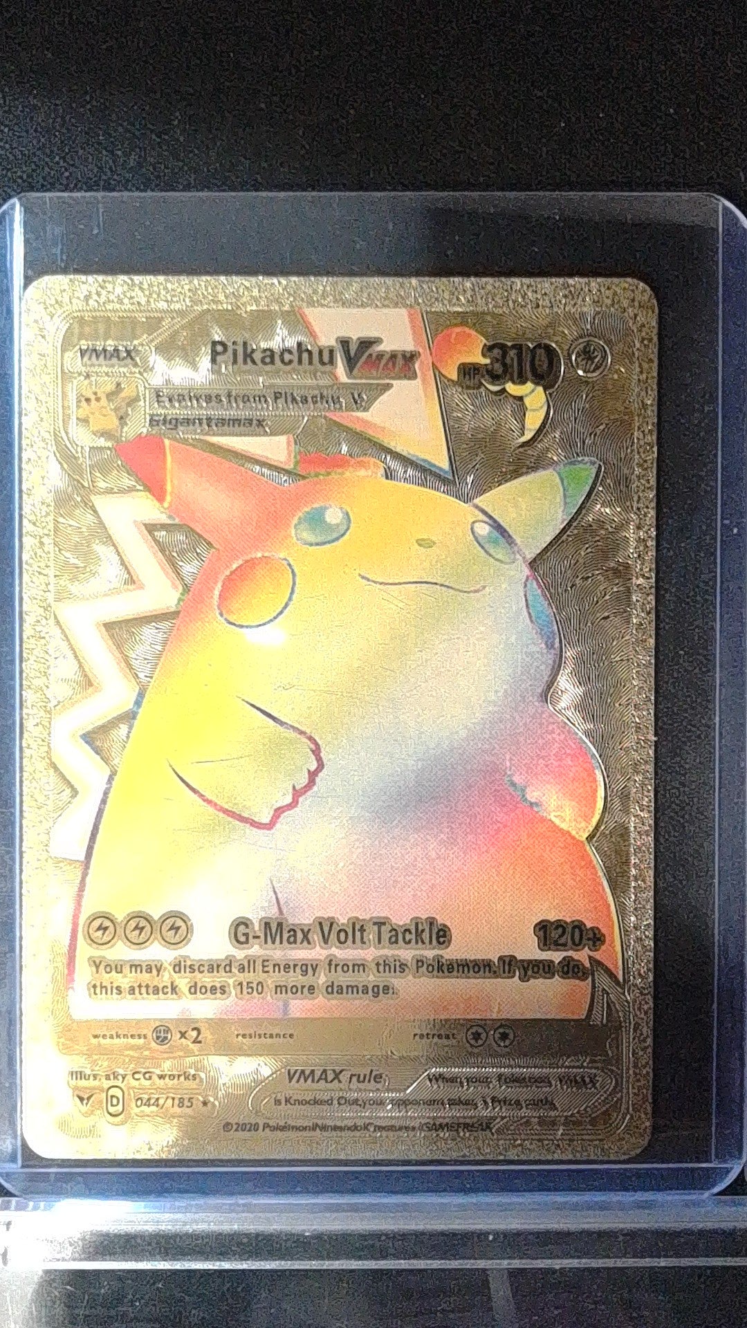 Pikachu VMAX #044/185 Gold Promo