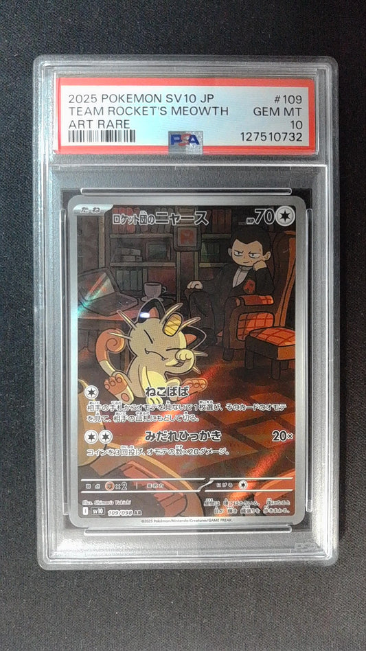Team Rocket's Meowth #109/098 PSA 10