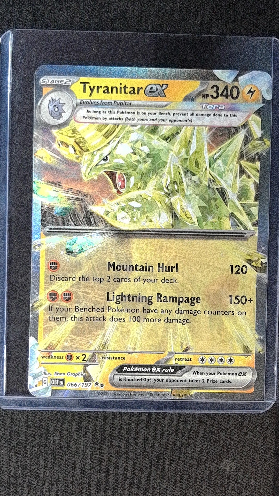 Prize Pack Series Cards Tyranitar ex #066/197