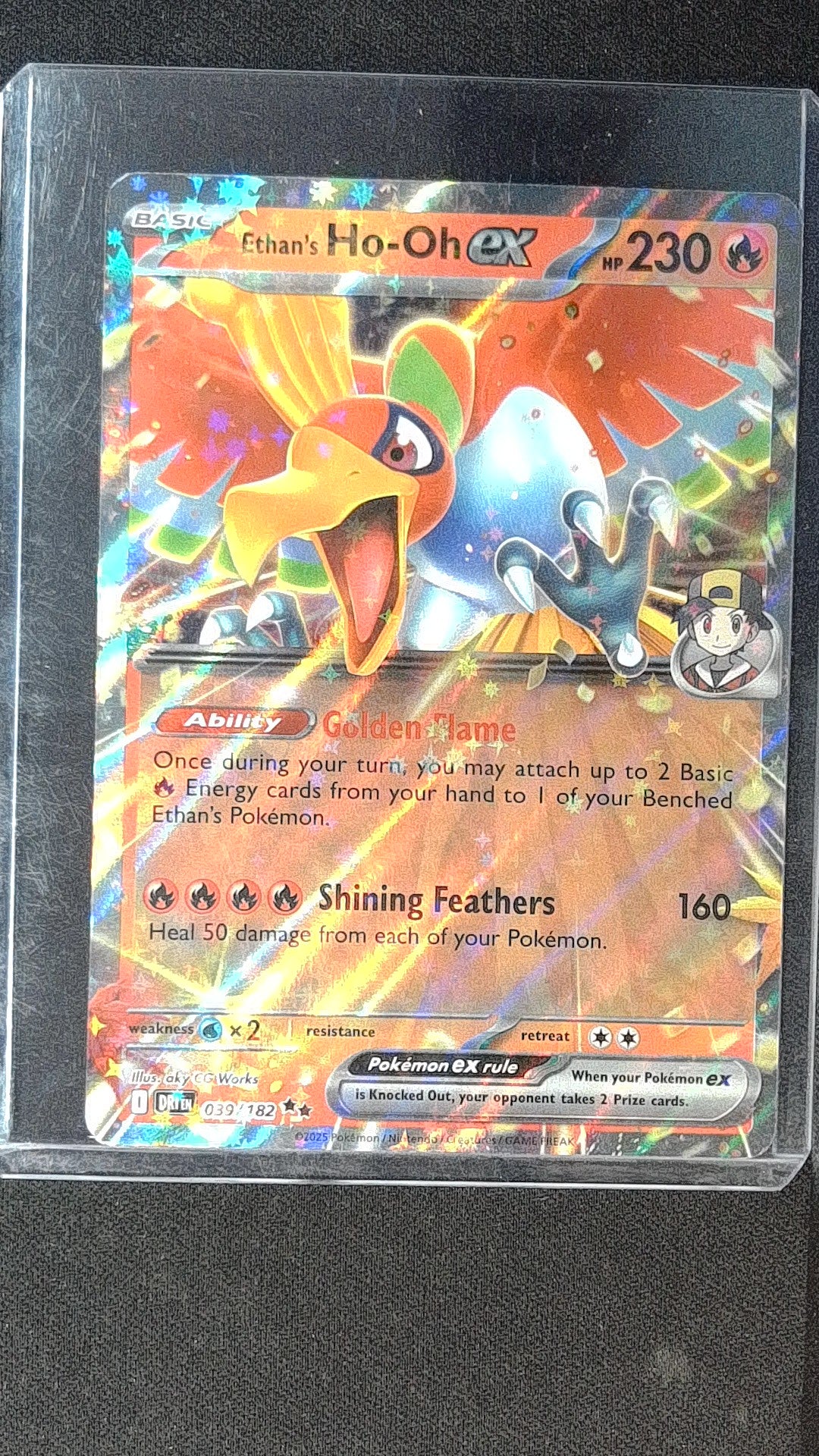 Prize Pack Series Cards Ethan's Ho-Oh ex #039/182