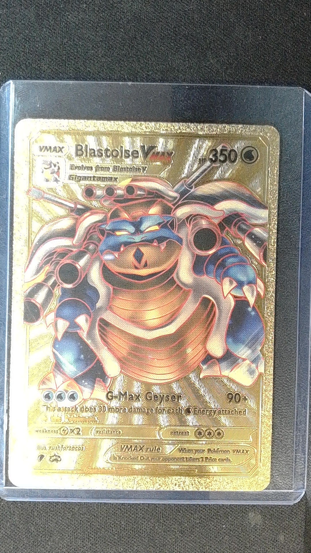 Blastoise Vmax Gold Promo