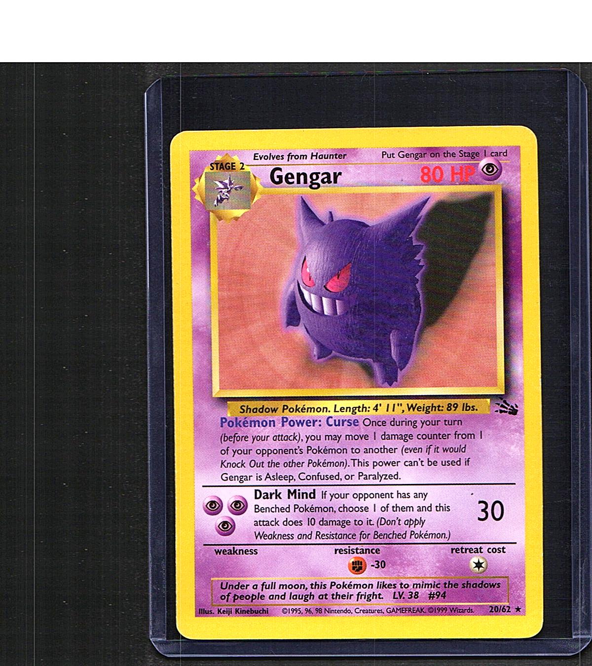 Gengar (20) #20/62 Fossil Rare