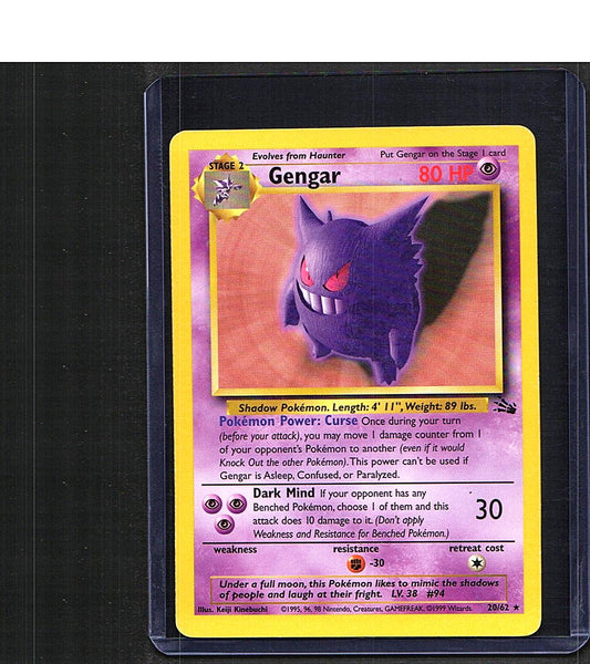 Gengar (20) #20/62 Fossil Rare