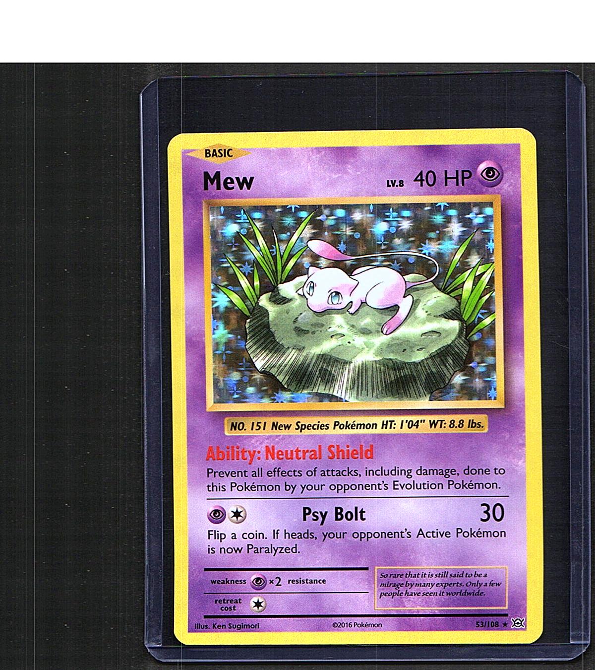 Mew #53/108 XY - Evolutions Holo Rare, Holo