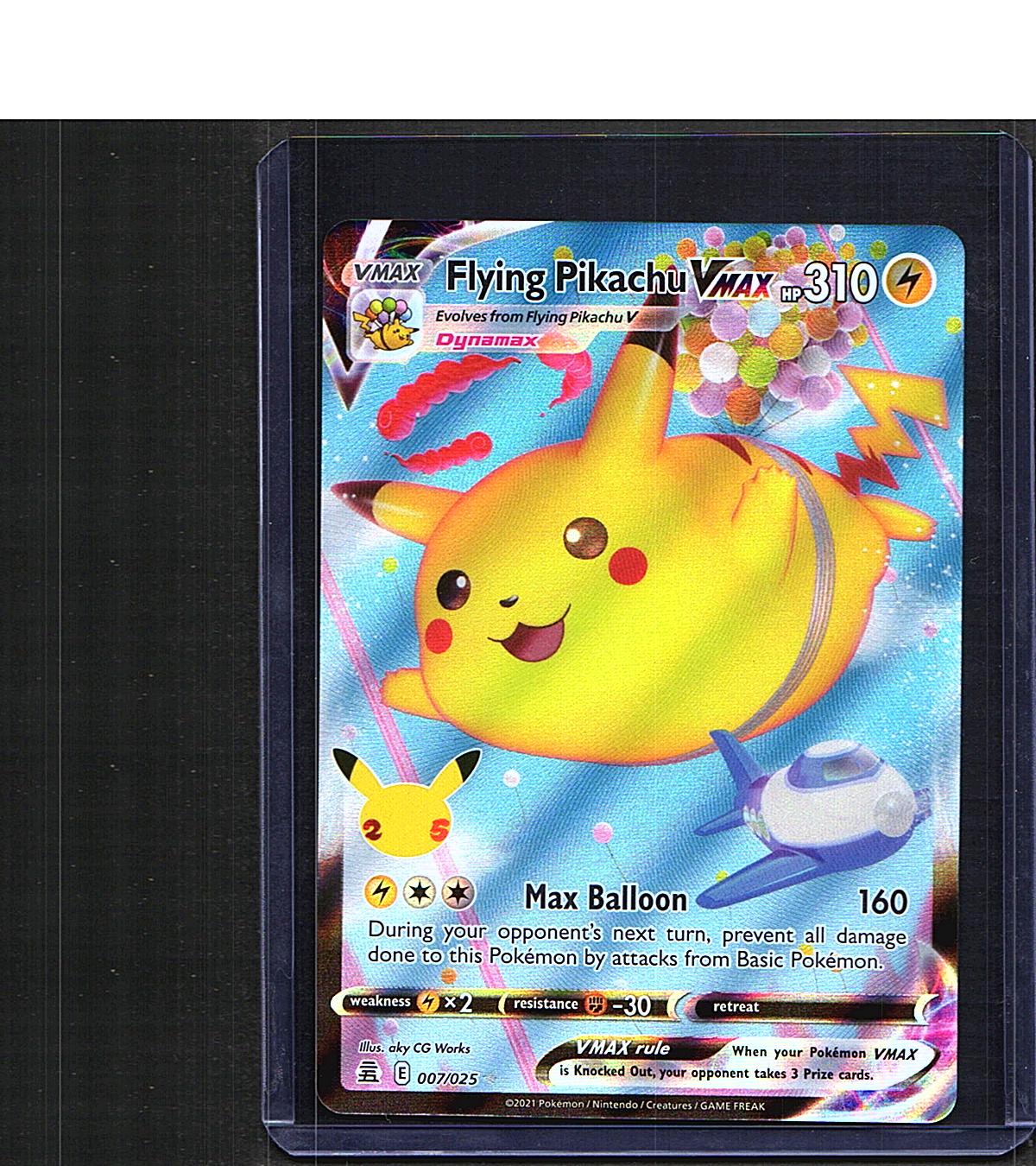 Flying Pikachu VMAX #007/025 Celebrations Ultra Rare, Holo