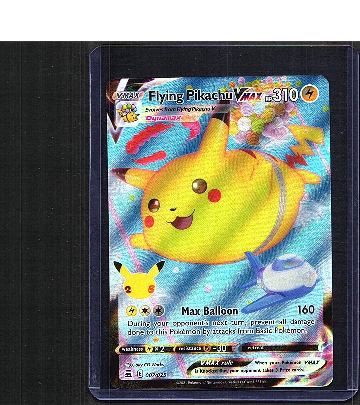 Flying Pikachu VMAX #007/025 Celebrations Ultra Rare, Holo