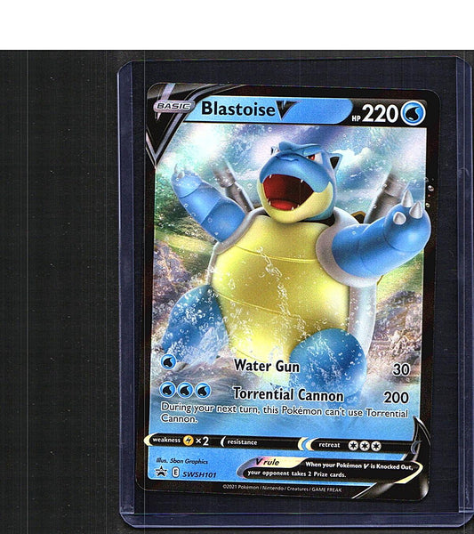 Blastoise V #SWSH101 SWSH: Sword & Shield Promo Cards Promo, Holo