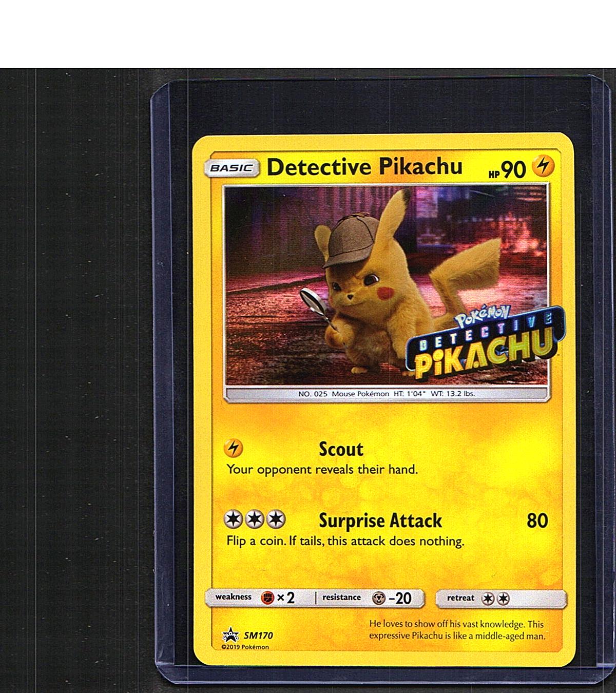 Detective Pikachu #SM170 SM Promos Promo, Holo