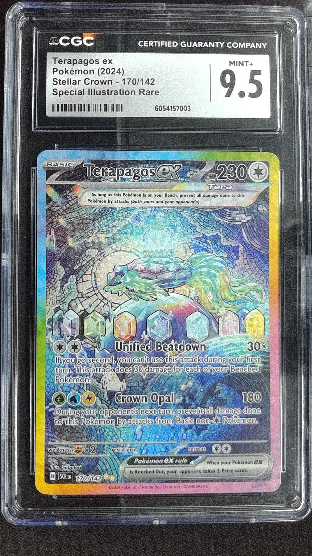 Terapagos ex #130/102 CGC 9.5 Japanese, Holo