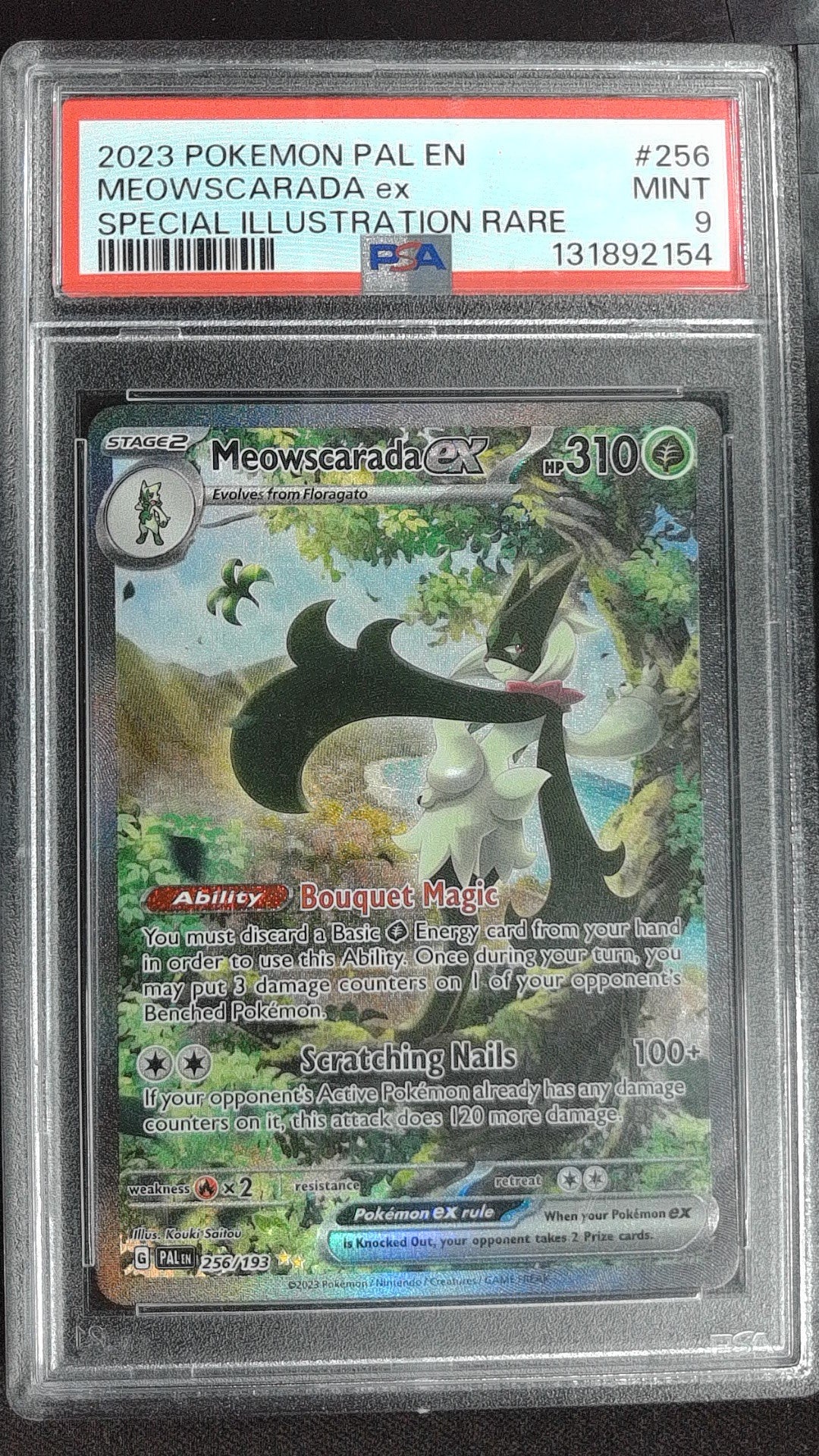 Meowscarada ex #096/073 PSA 9 Japanese