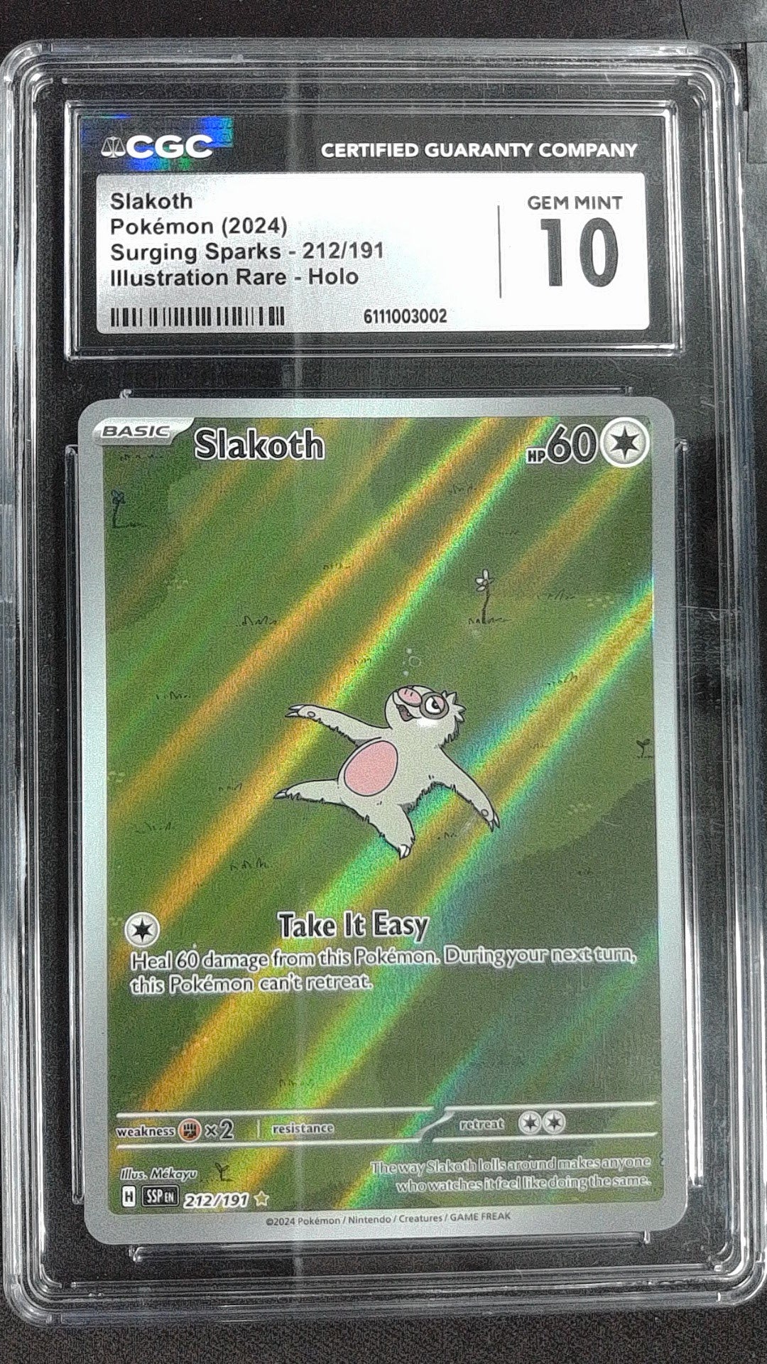 Slakoth #212/191 SV08: Surging Sparks Holo