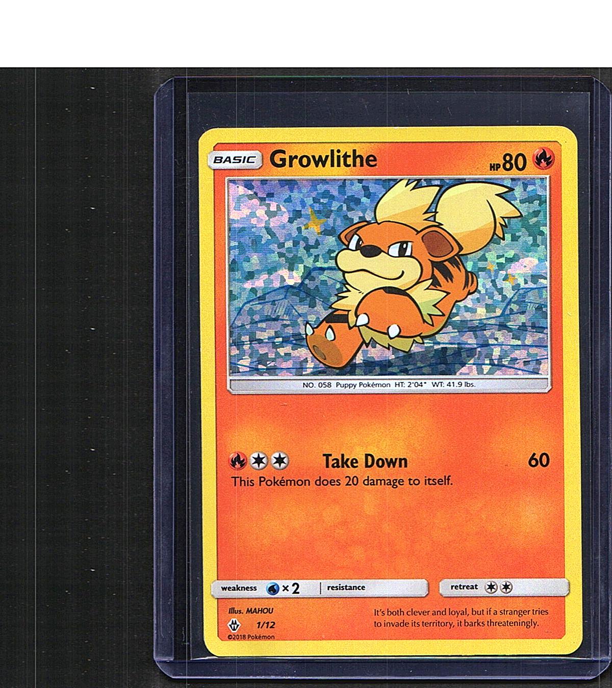 Growlithe #001/012 McDonald's Promos 2018 Promo, Holo