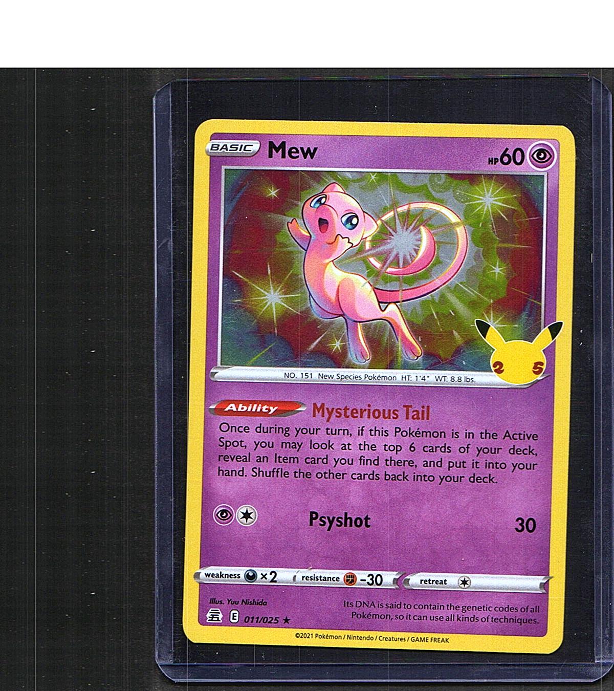Mew #011/025 Celebrations Holo Rare, Holo