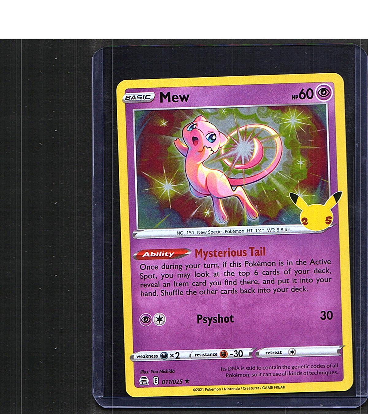 Mew #011/025 Celebrations Holo Rare, Holo