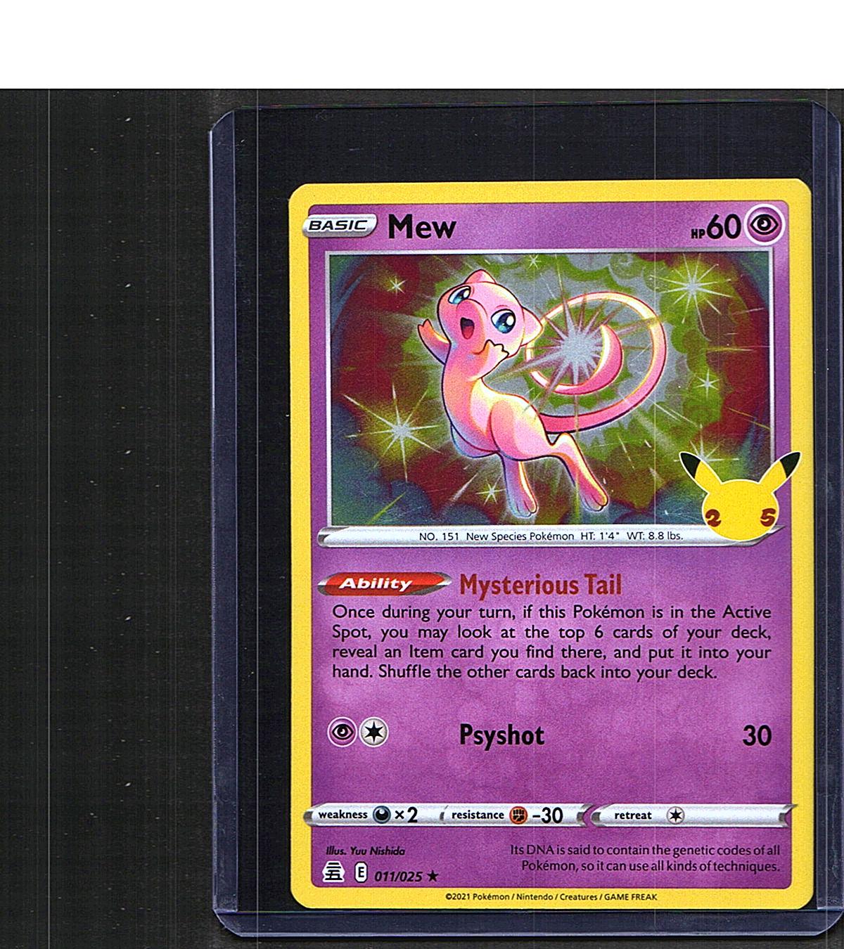Mew #011/025 Celebrations Holo Rare, Holo