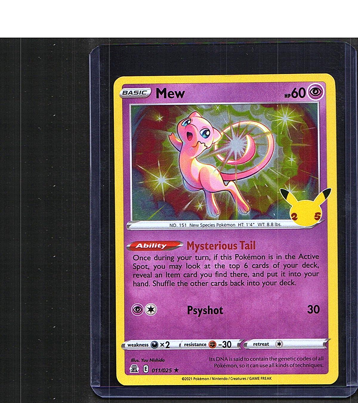 Mew #011/025 Celebrations Holo Rare, Holo