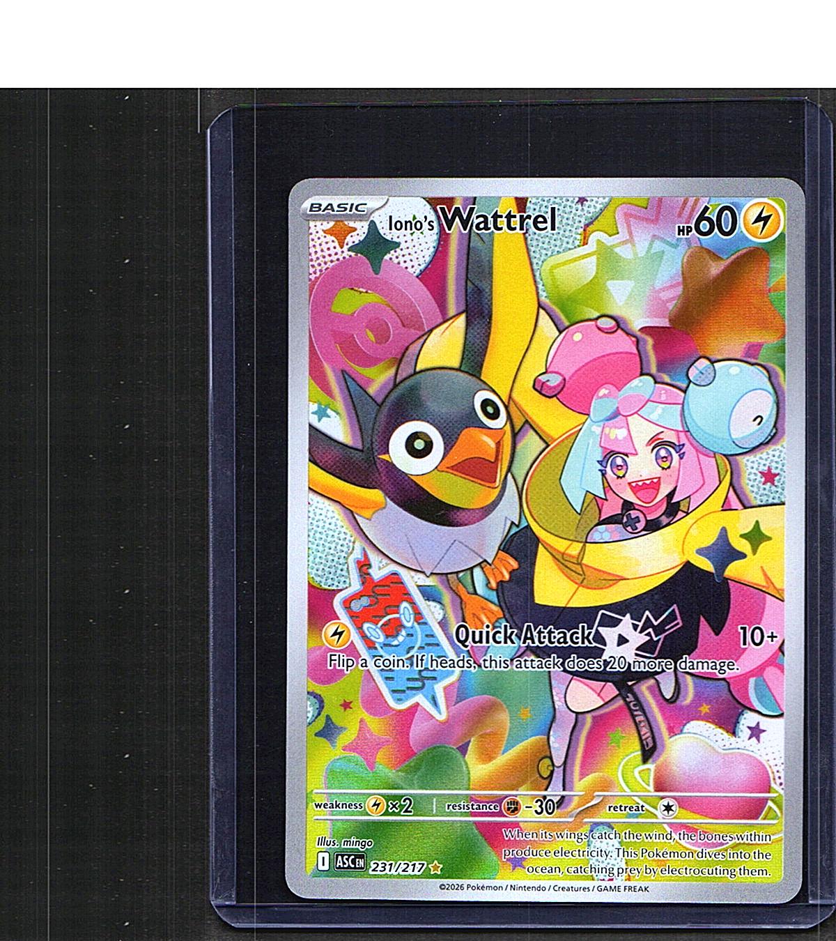 Iono's Wattrel #231/217 ME: Ascended Heroes Holo