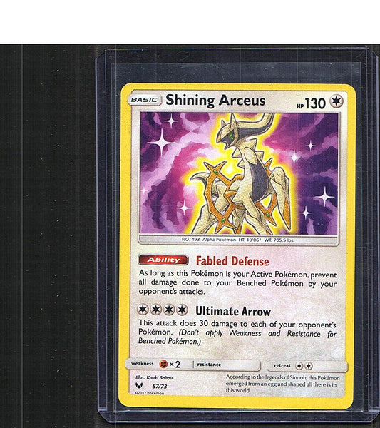 Shining Arceus #57/73 Shining Legends Shiny Holo Rare, Holo