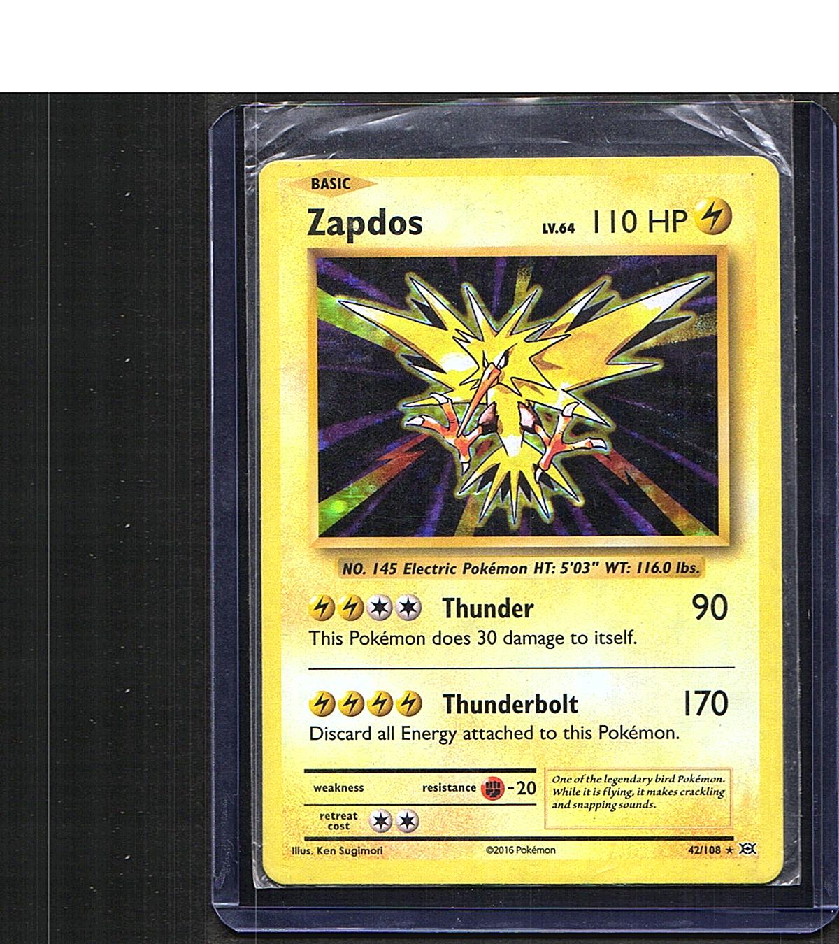 Zapdos #42/108 XY - Evolutions Holo Rare, Holo