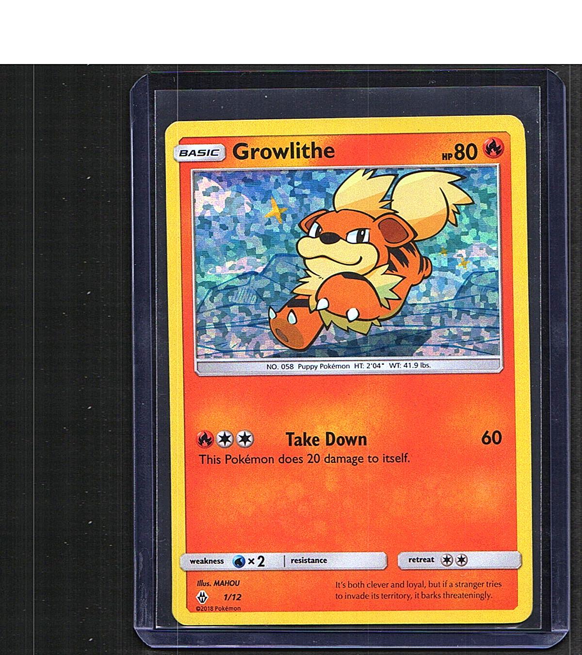 Growlithe #001/012 McDonald's Promos 2018 Promo, Holo
