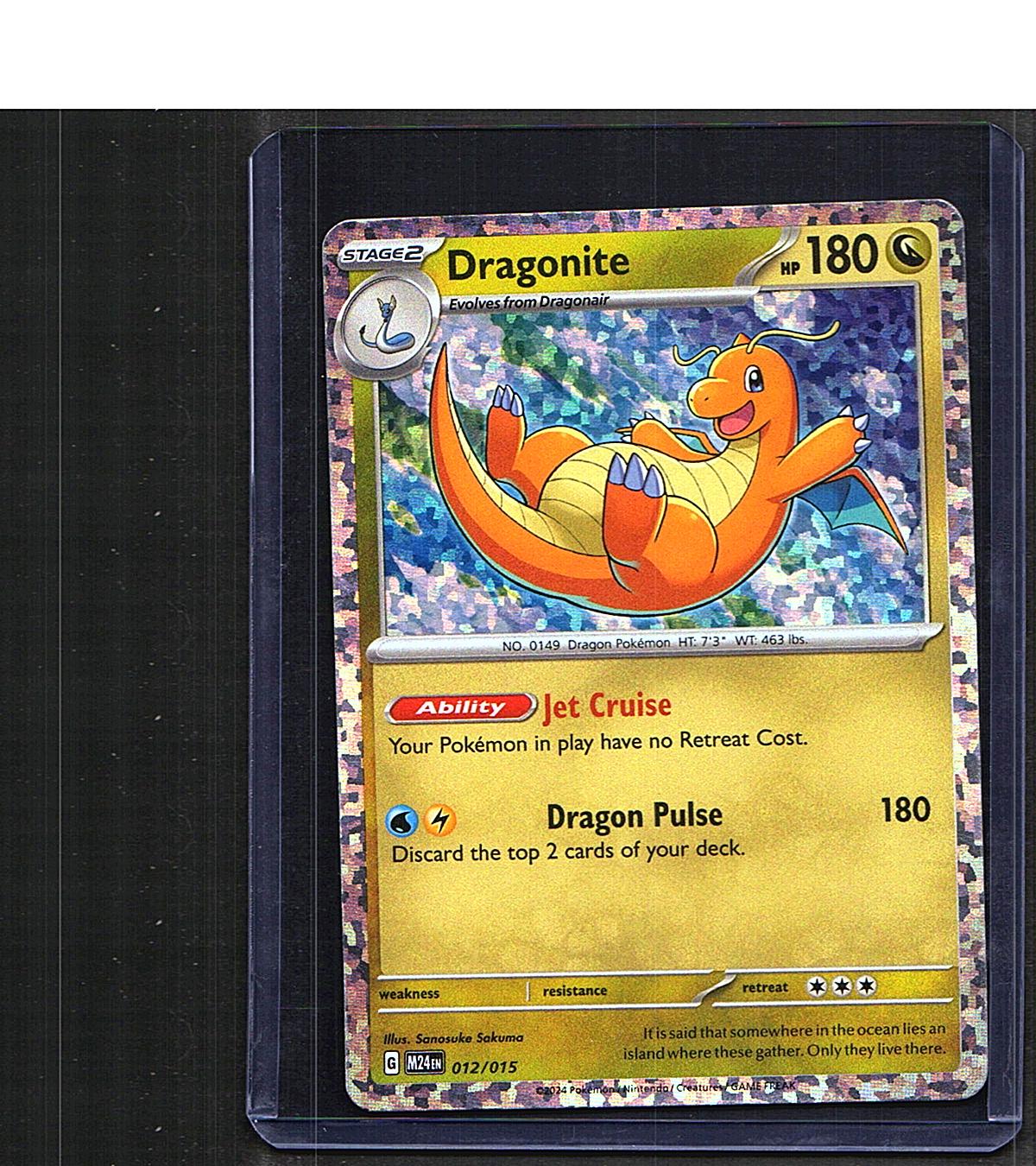 Dragonite #012/015 McDonald's Promos 2024 Promo, Holo