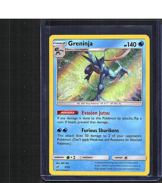 Greninja #9/18 Detective Pikachu Holo Rare, Holo