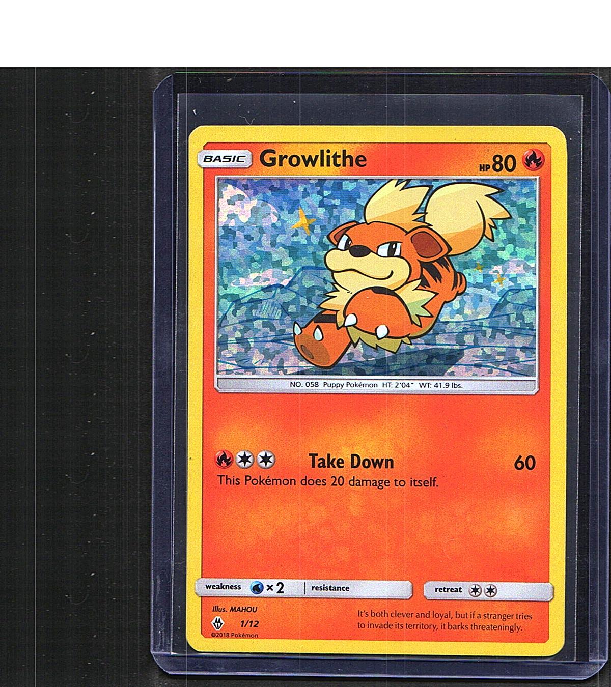 Growlithe #001/012 McDonald's Promos 2018 Promo, Holo