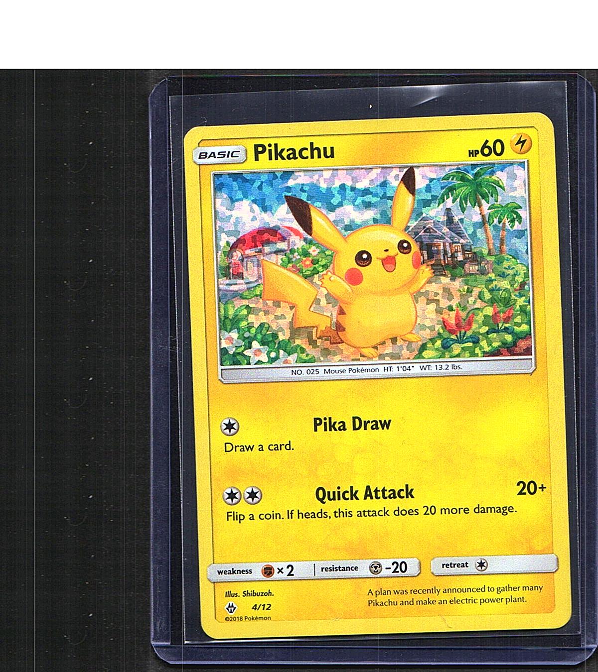 Pikachu #004/012 McDonald's Promos 2018 Promo, Holo