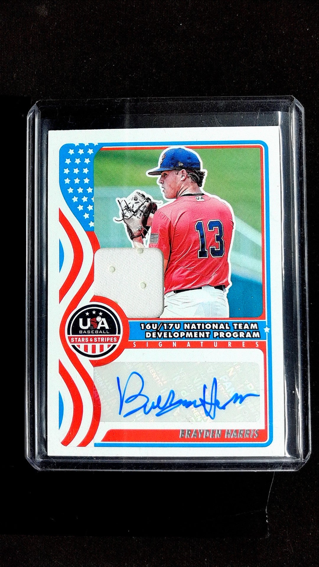 Brayden Harris #NTS-BH 2025 Panini Stars & Stripes USA Baseball Auto