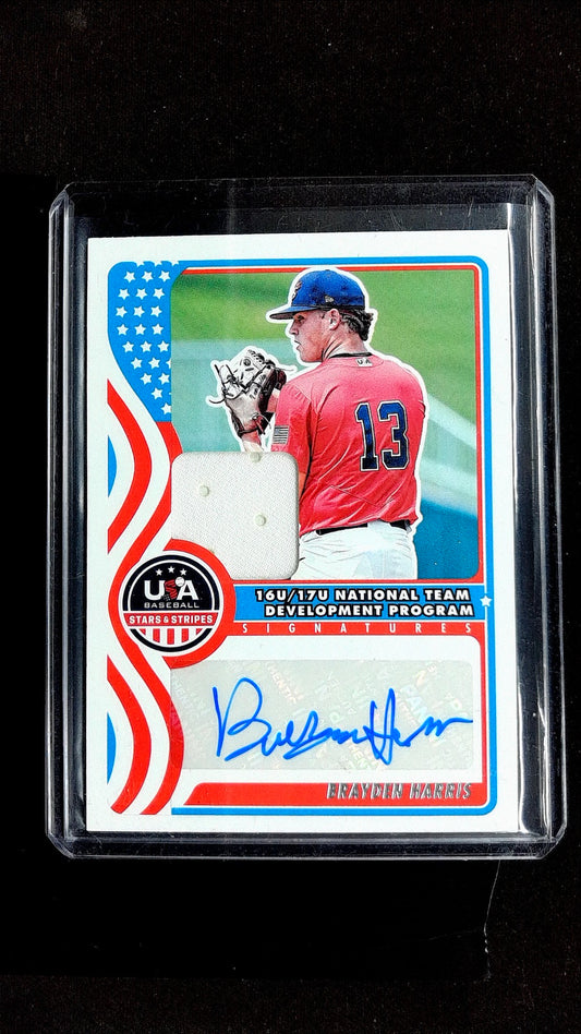 Brayden Harris #NTS-BH 2025 Panini Stars & Stripes USA Baseball Auto