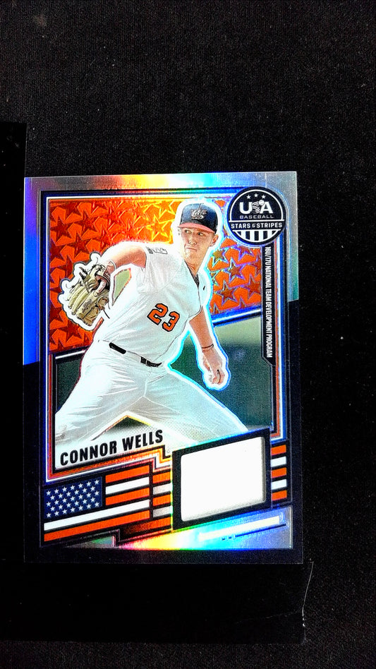 Connor Wells #USA-CW 2024 Panini Stars & Stripes USA Baseball Memorabilia