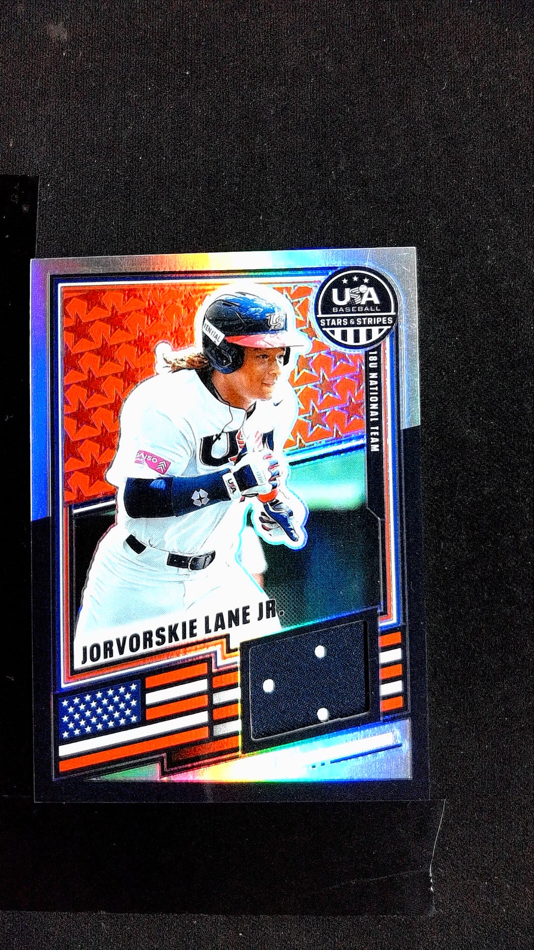 Jorvorskie Lane Jr. #USA-JLJ 2026 Panini Stars & Stripes Prizm USA Baseball Mem
