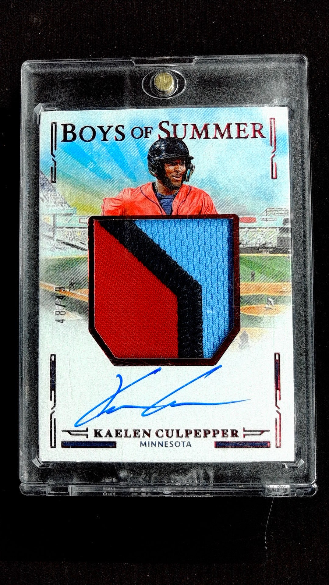 Kaelen Culpepper #JMS-KC 2025 Panini Boys of Summer SN, Memorabilia, Auto