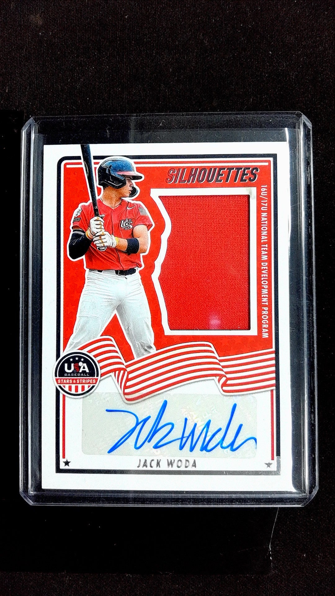 Jack Woda #USA-JW 2025 Panini Stars & Stripes USA Baseball SN, Memorabilia, Auto