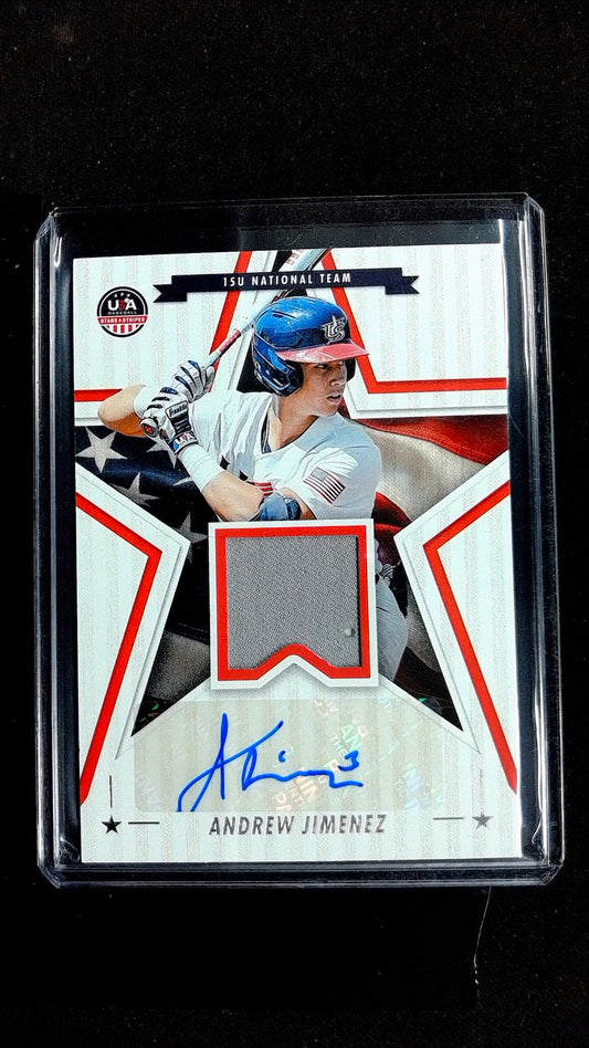Andrew Jimenez #ADPS-AJ 2023 Panini Stars & Stripes USA Baseball Auto