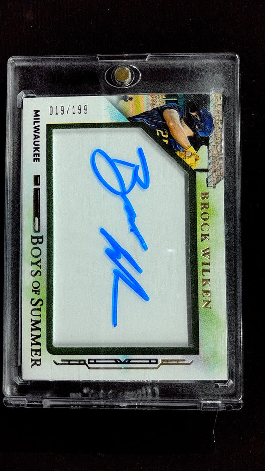 Brock Wilken #18 2025 Panini Boys of Summer SN, Auto