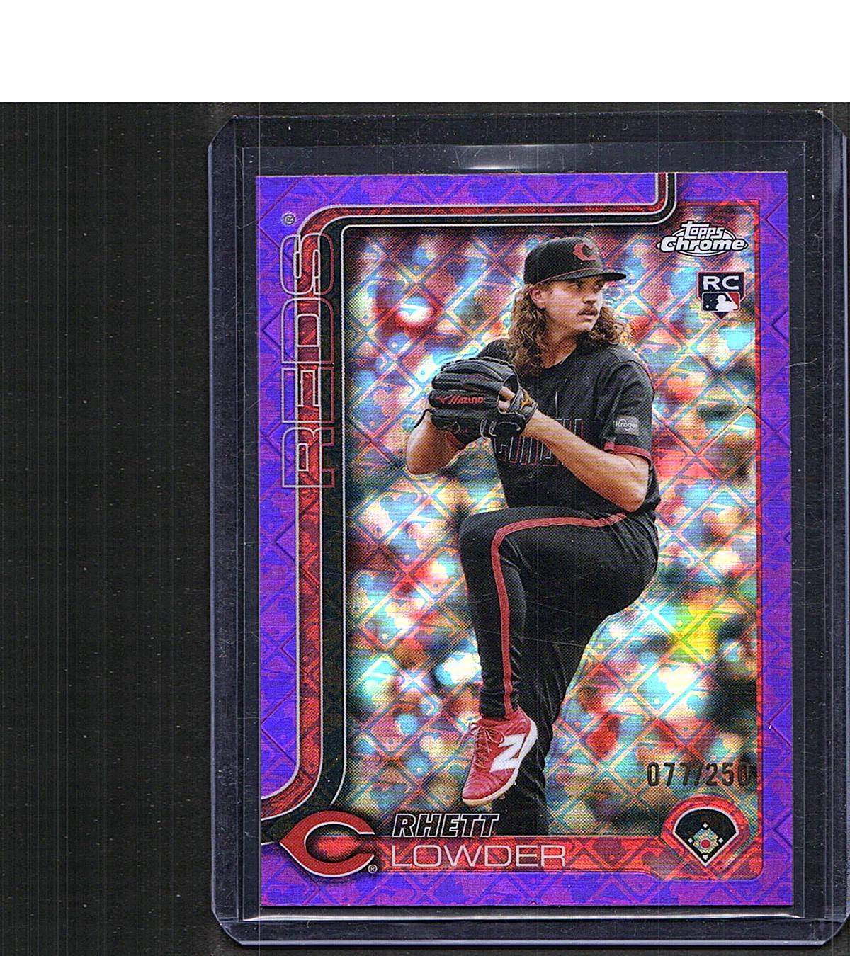 Rhett Lowder #147 2025 Topps Chrome Logofractor Edition SN, Rookie