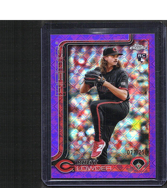Rhett Lowder #147 2025 Topps Chrome Logofractor Edition SN, Rookie