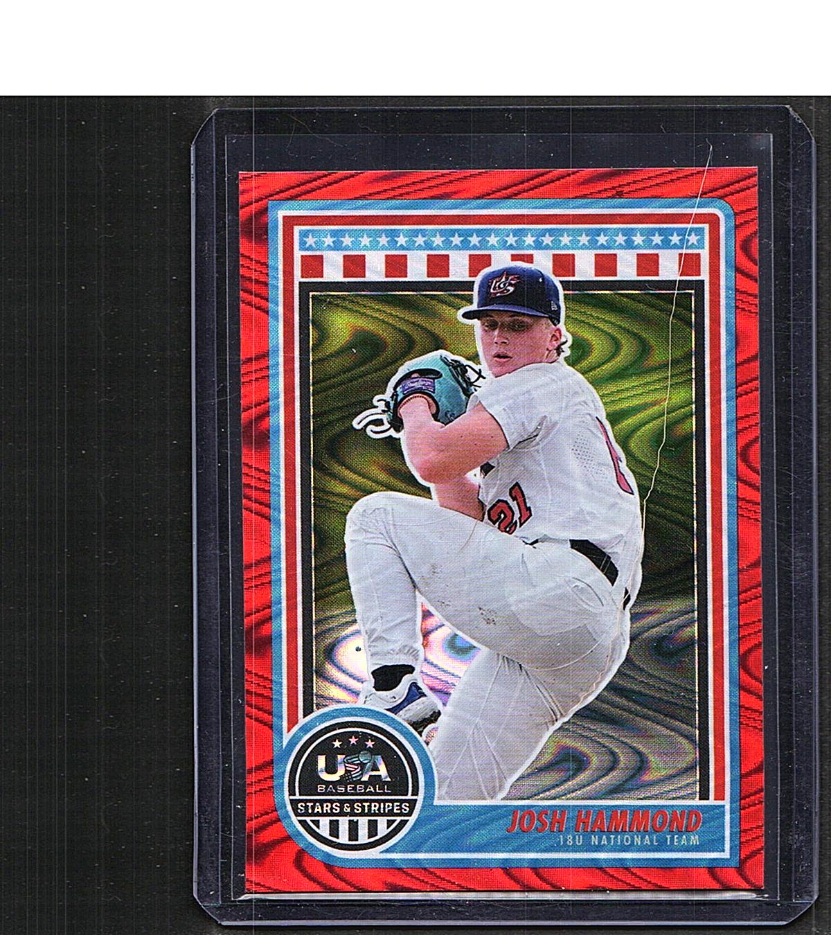 Josh Hammond #90 2025 Panini Stars & Stripes USA Baseball SN