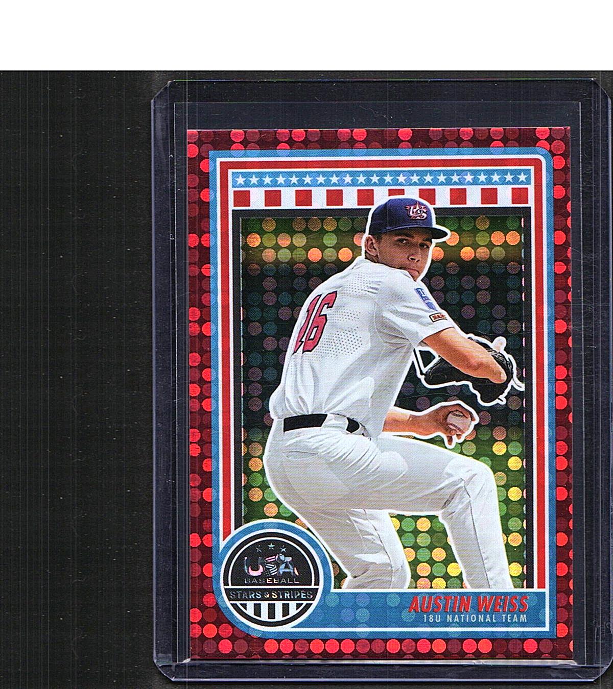 Austin Weiss #66 2025 Panini Stars & Stripes USA Baseball SN