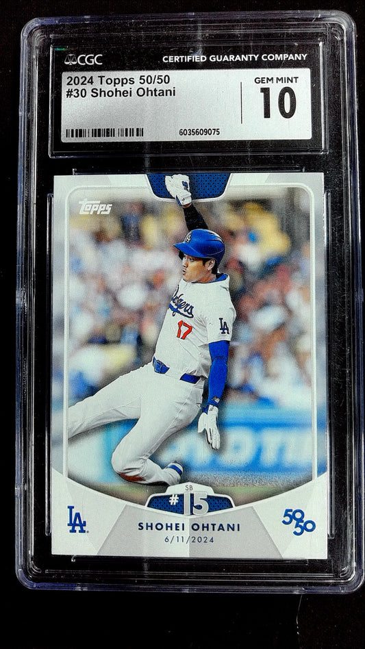 Shohei Ohtani #30 2024 Topps 50/50: Shohei Ohtani